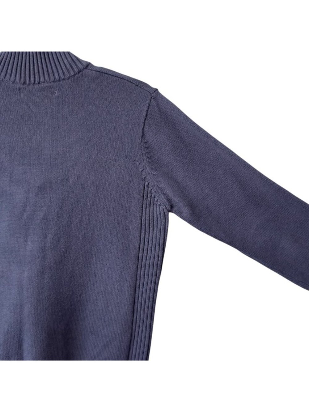 Vintage US Polo Assn Men Sweater Small Blue Pull Over 3/4 Zip Logo Cotton Blend - Picture 13 of 16